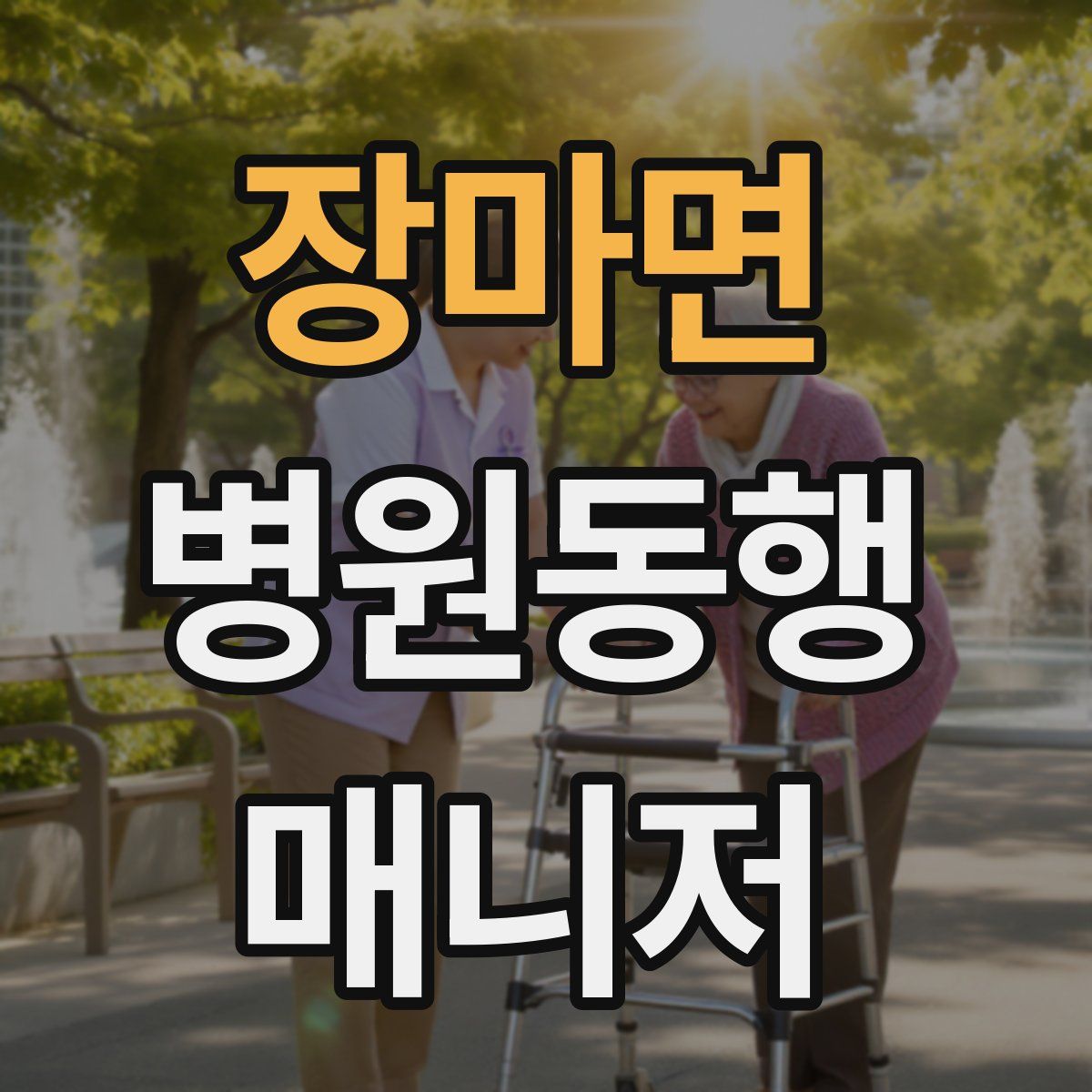 장마면 병원동행매니저 자격증