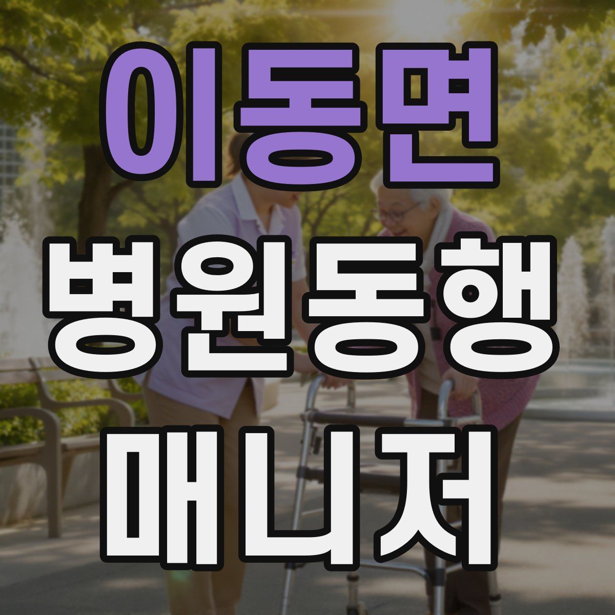 이동면 병원동행매니저 자격증