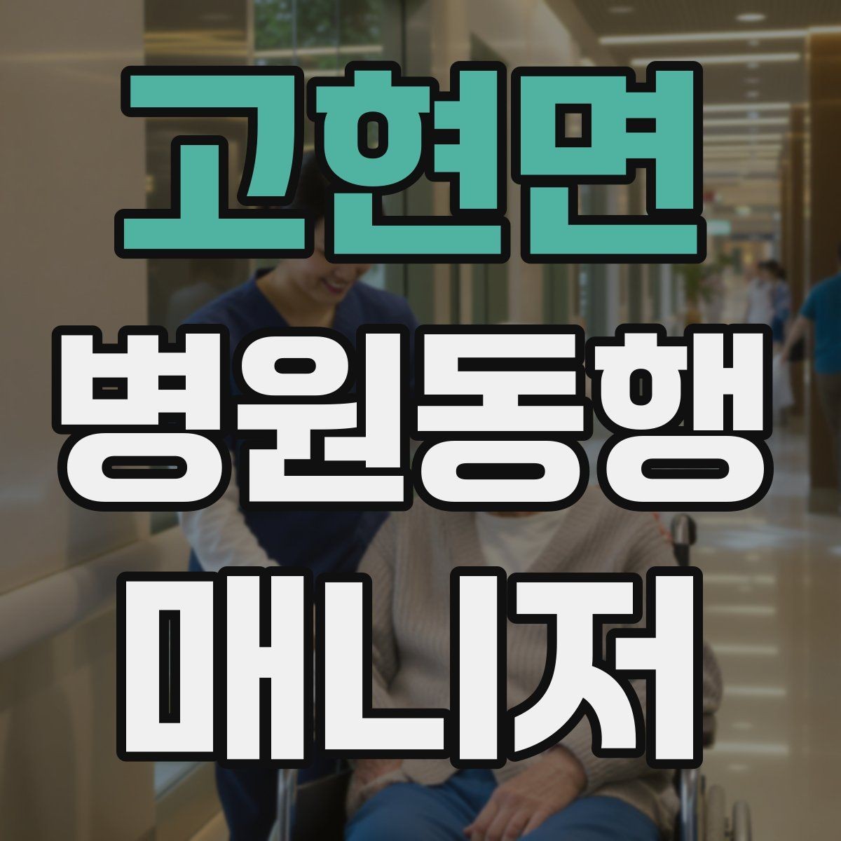 고현면 병원동행매니저 자격증 휠체어 이용 고객 동행의 기본