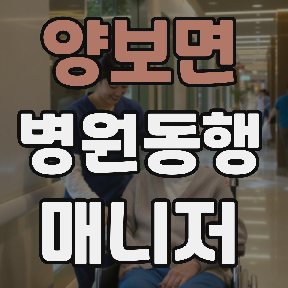 양보면 병원동행매니저 자격증