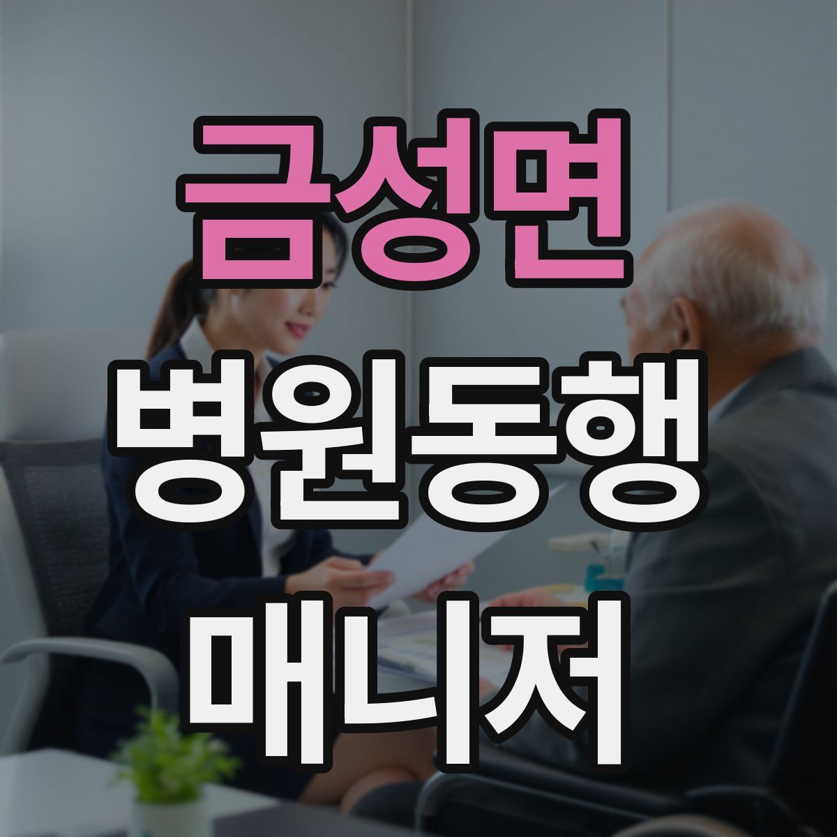 금성면 병원동행매니저 자격증