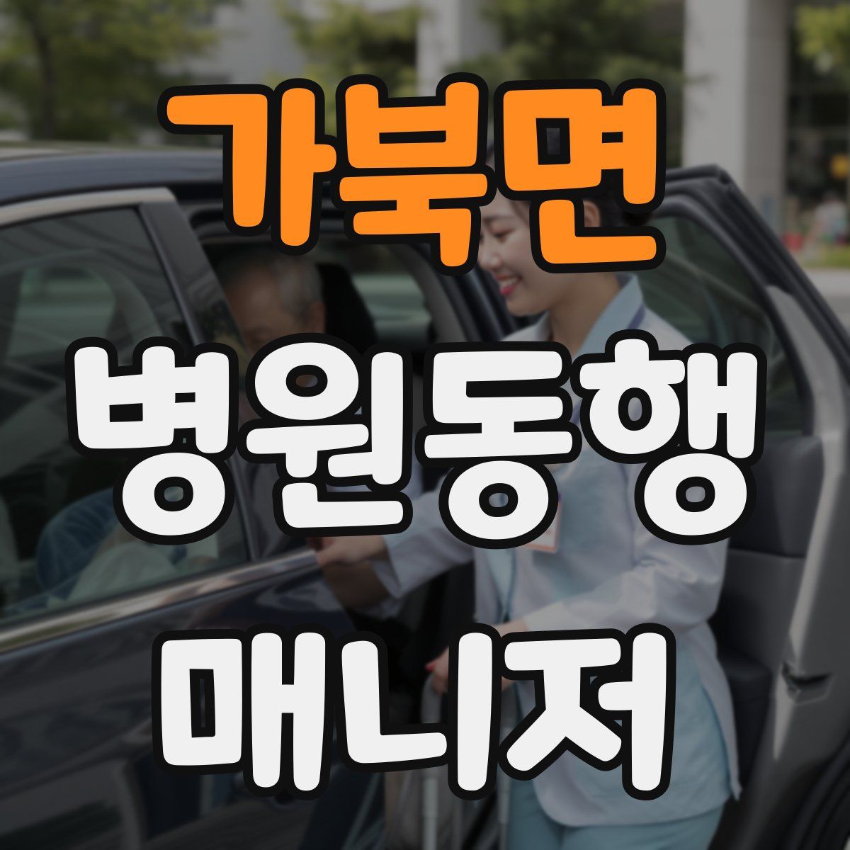 가북면 병원동행매니저 자격증