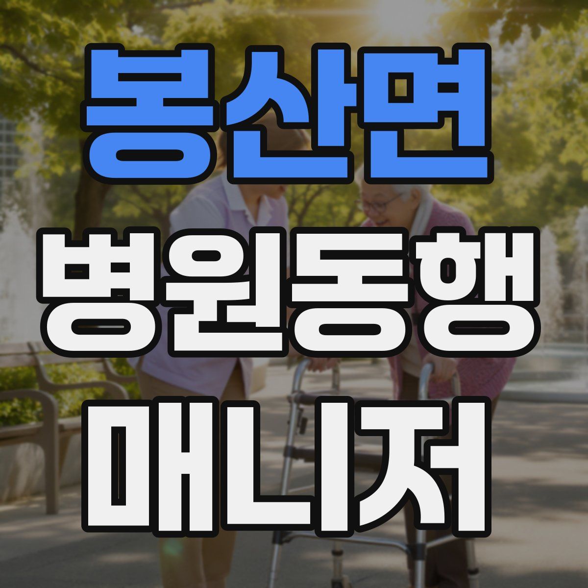 봉산면 병원동행매니저 자격증
