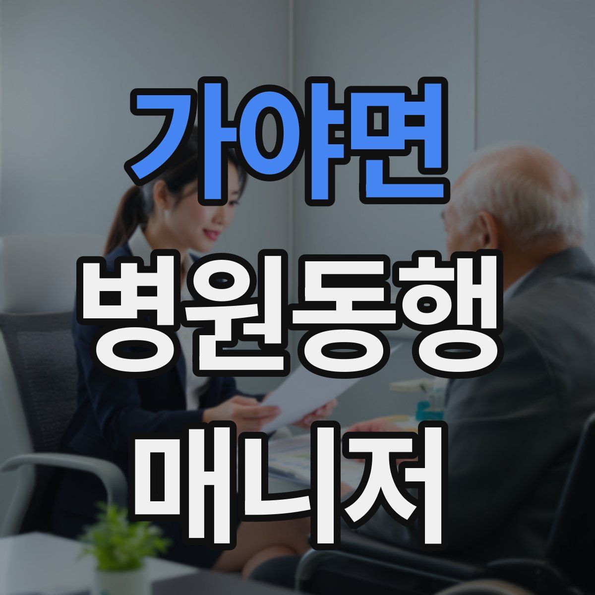 가야면 병원동행매니저 자격증