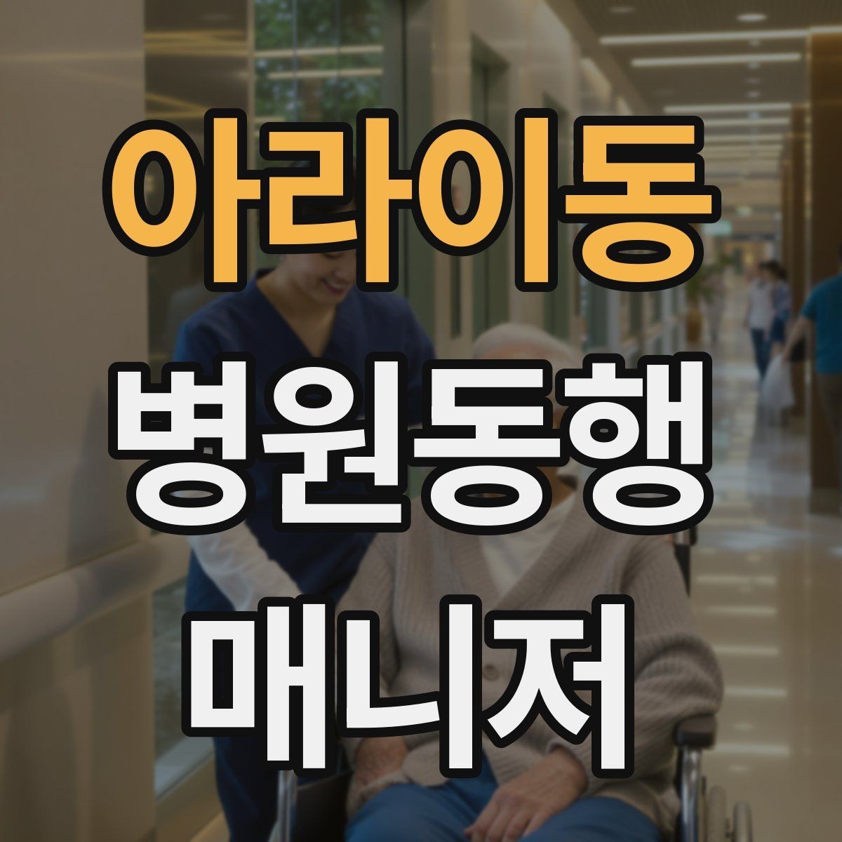 아라이동 병원동행매니저 자격증 동행 범위 합의가 중요한 이유