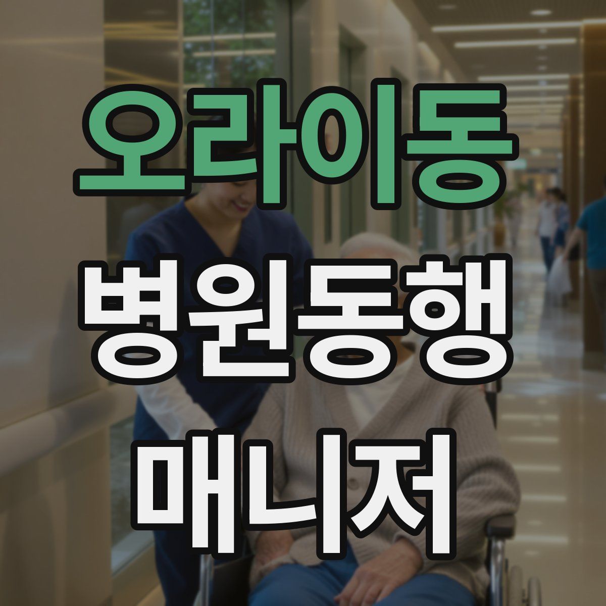 오라이동 병원동행매니저 자격증