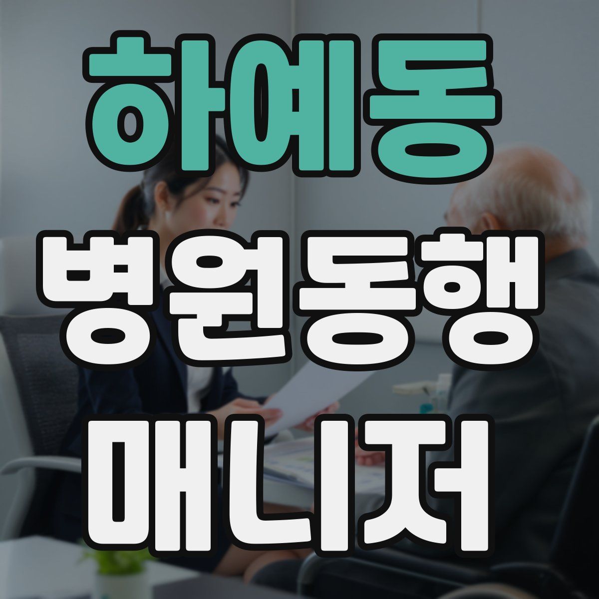 하예동 병원동행매니저 자격증