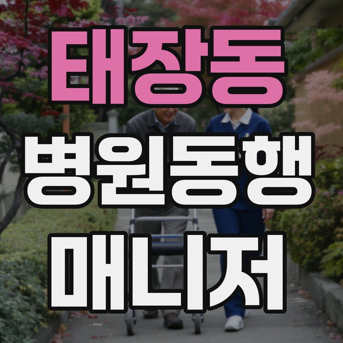 태장동 병원동행매니저 자격증