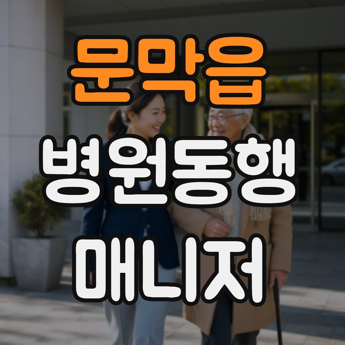 문막읍 병원동행매니저 자격증