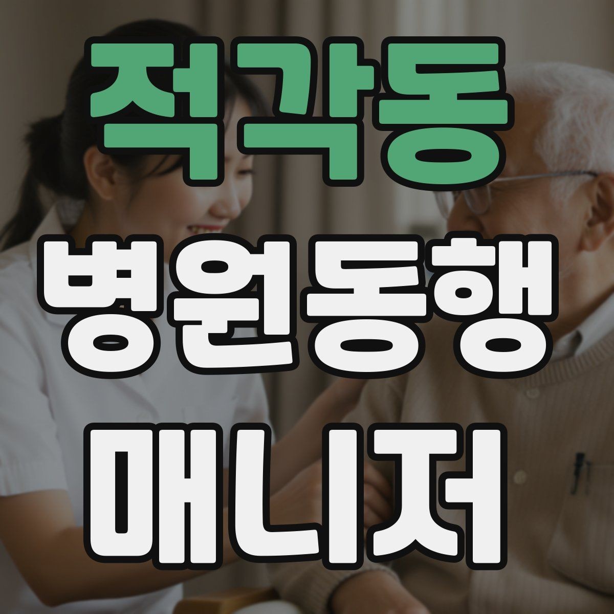 적각동 병원동행매니저 자격증 서비스 범위와 한계를 정리해보기