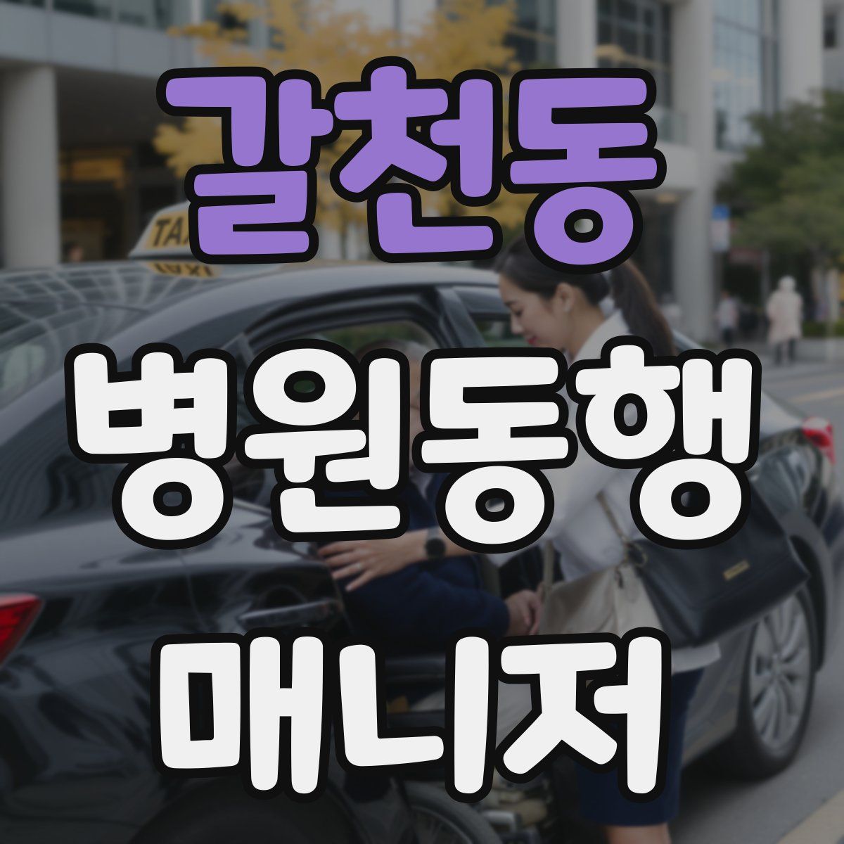 갈천동 병원동행매니저 자격증