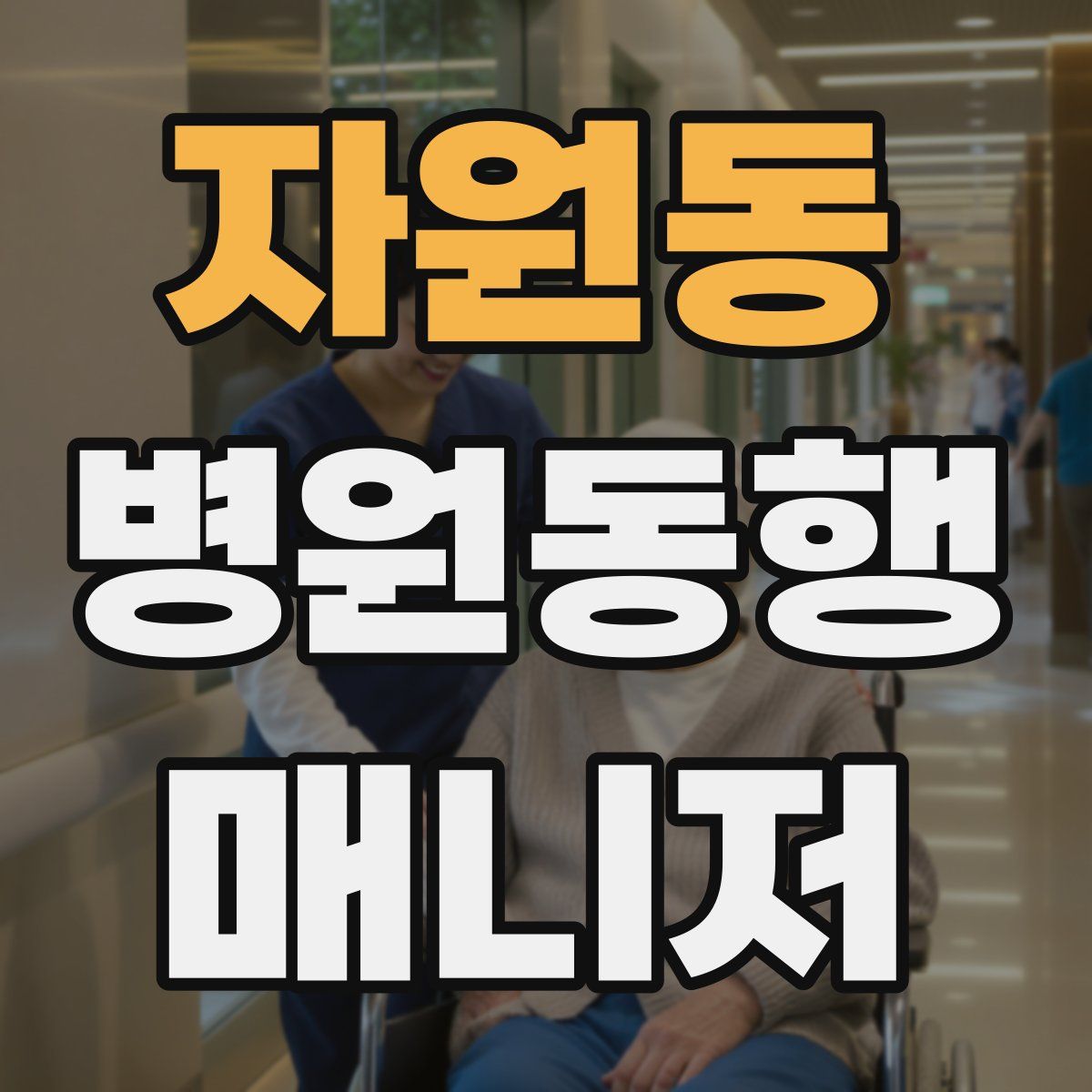 자원동 병원동행매니저 자격증