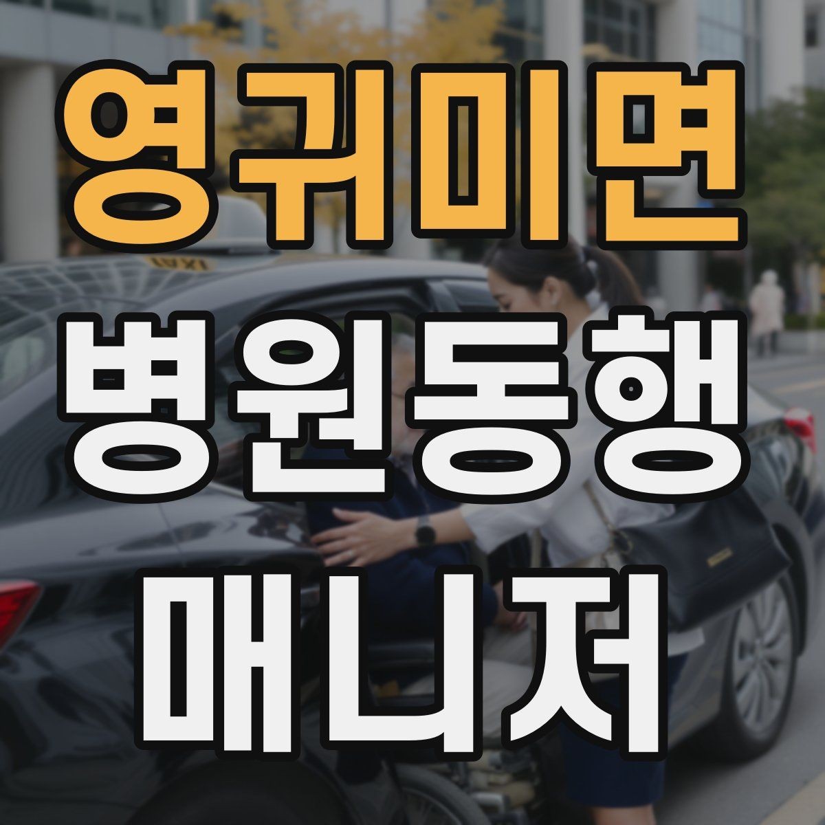 영귀미면 병원동행매니저 자격증 동행 전날 확인해야 할 리스트