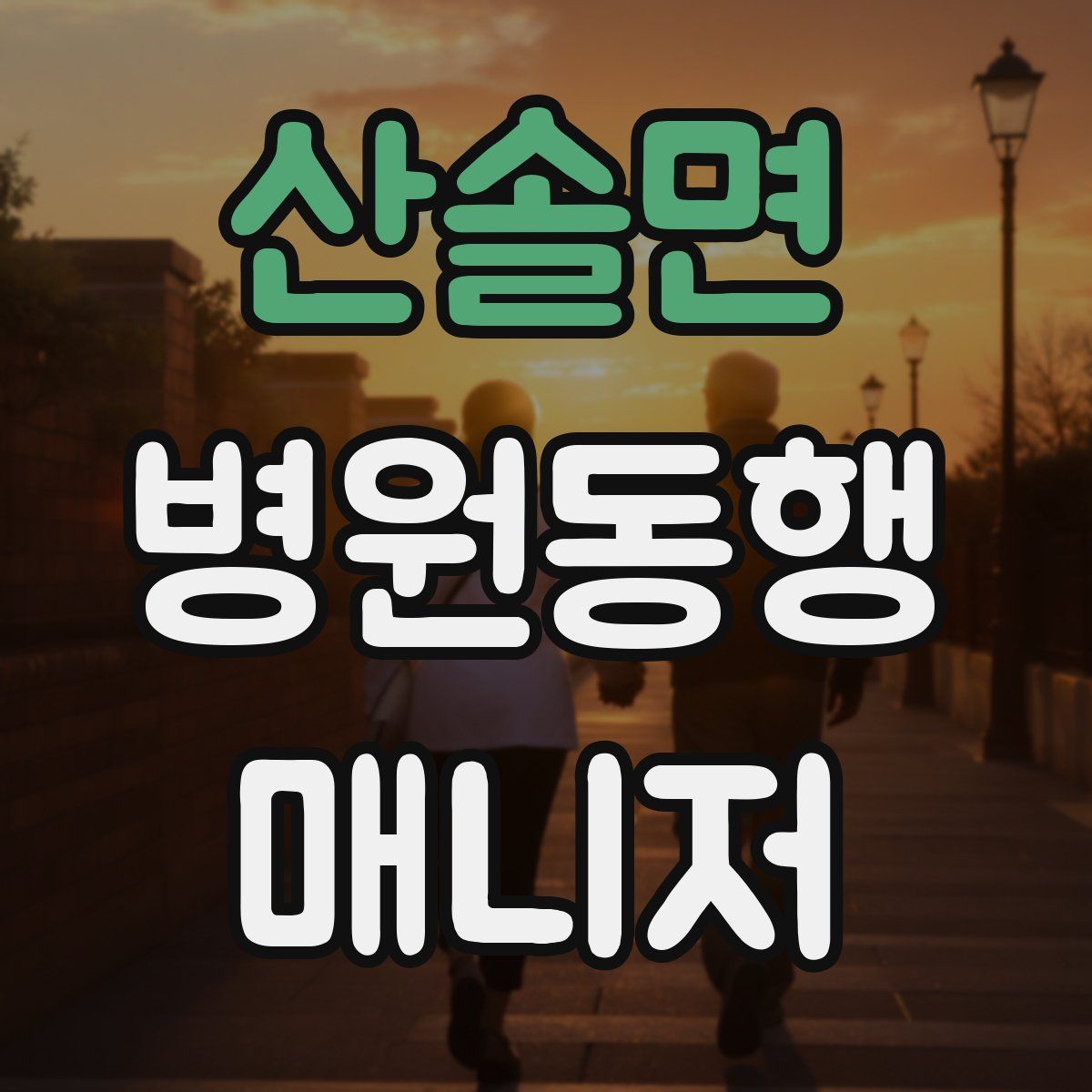 산솔면 병원동행매니저 자격증