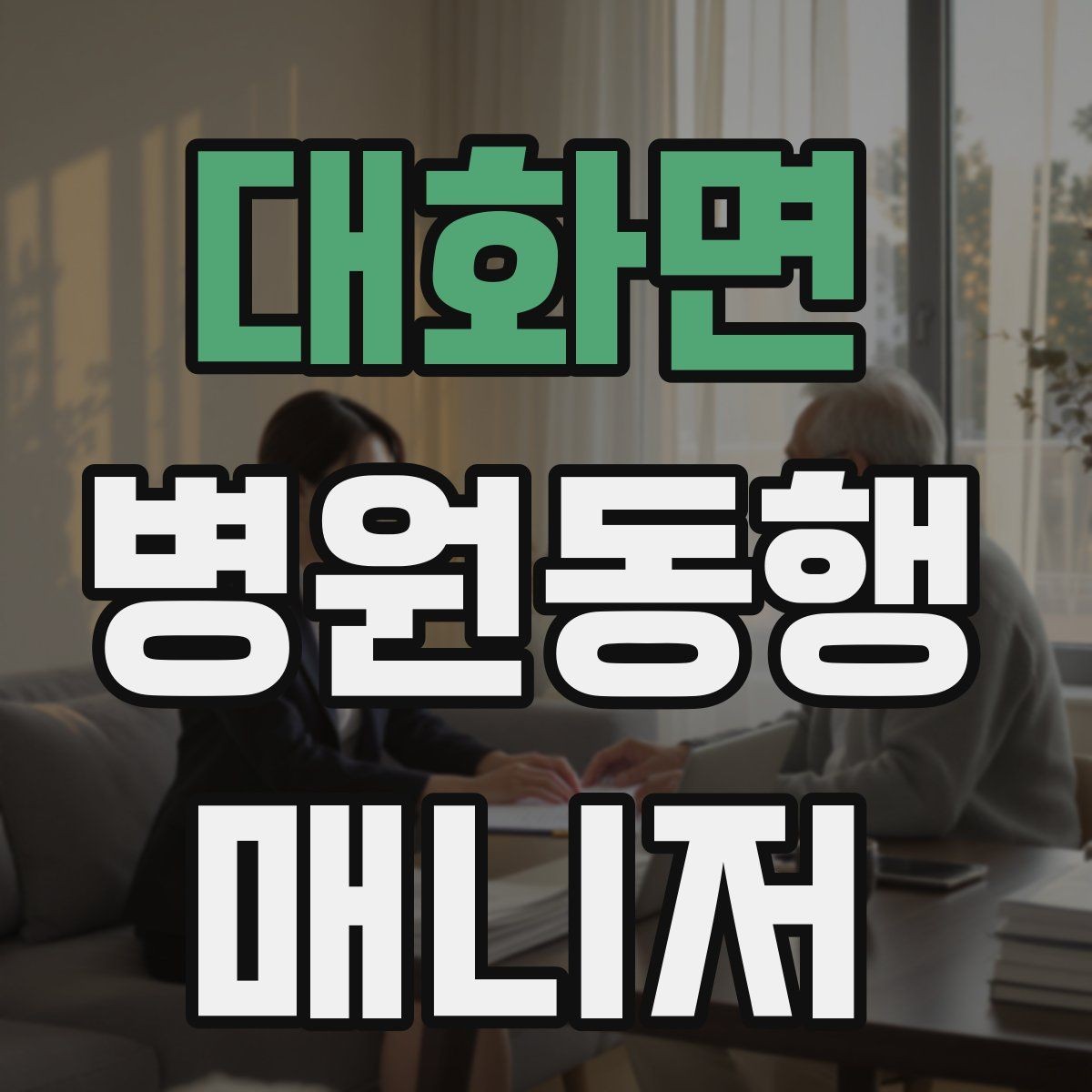 대화면 병원동행매니저 자격증 폭염·한파에 어르신 동행 시 주의