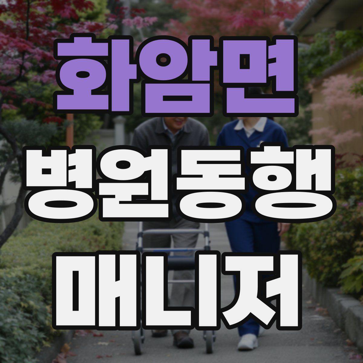 화암면 병원동행매니저 자격증