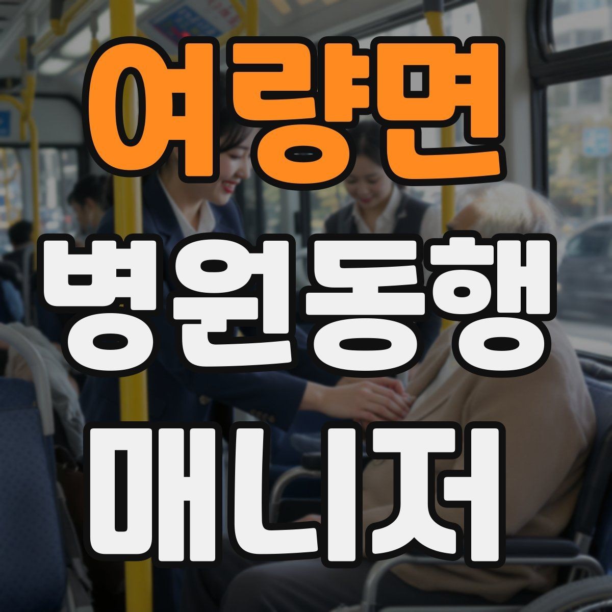 여량면 병원동행매니저 자격증 대중교통 환승이 많을 때 준비 요령