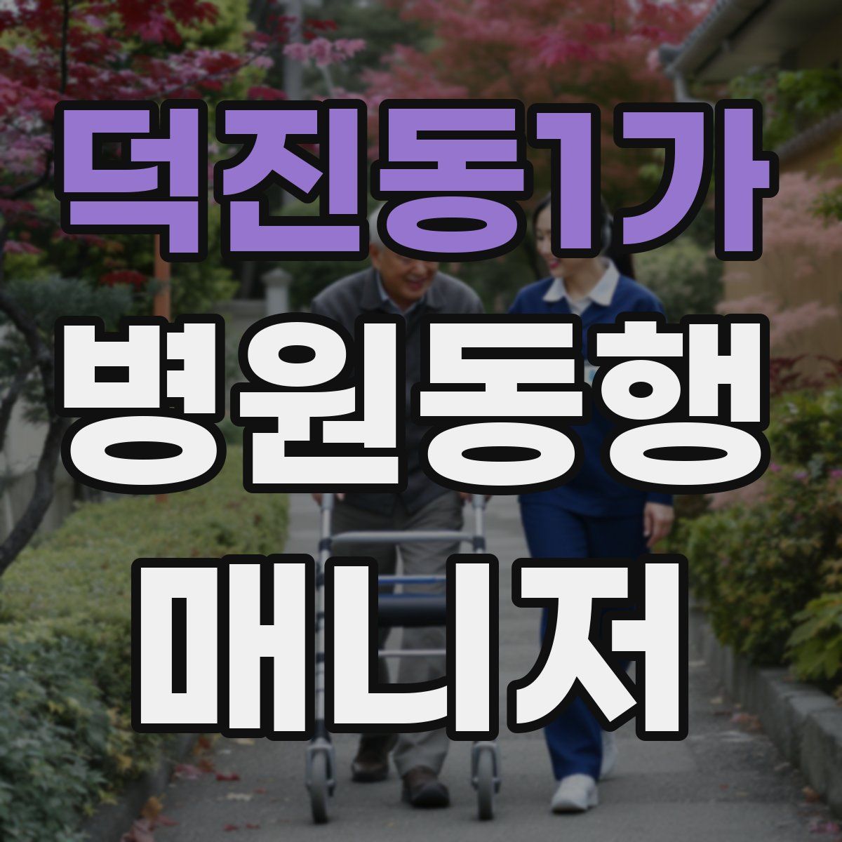 덕진동1가 병원동행매니저 자격증