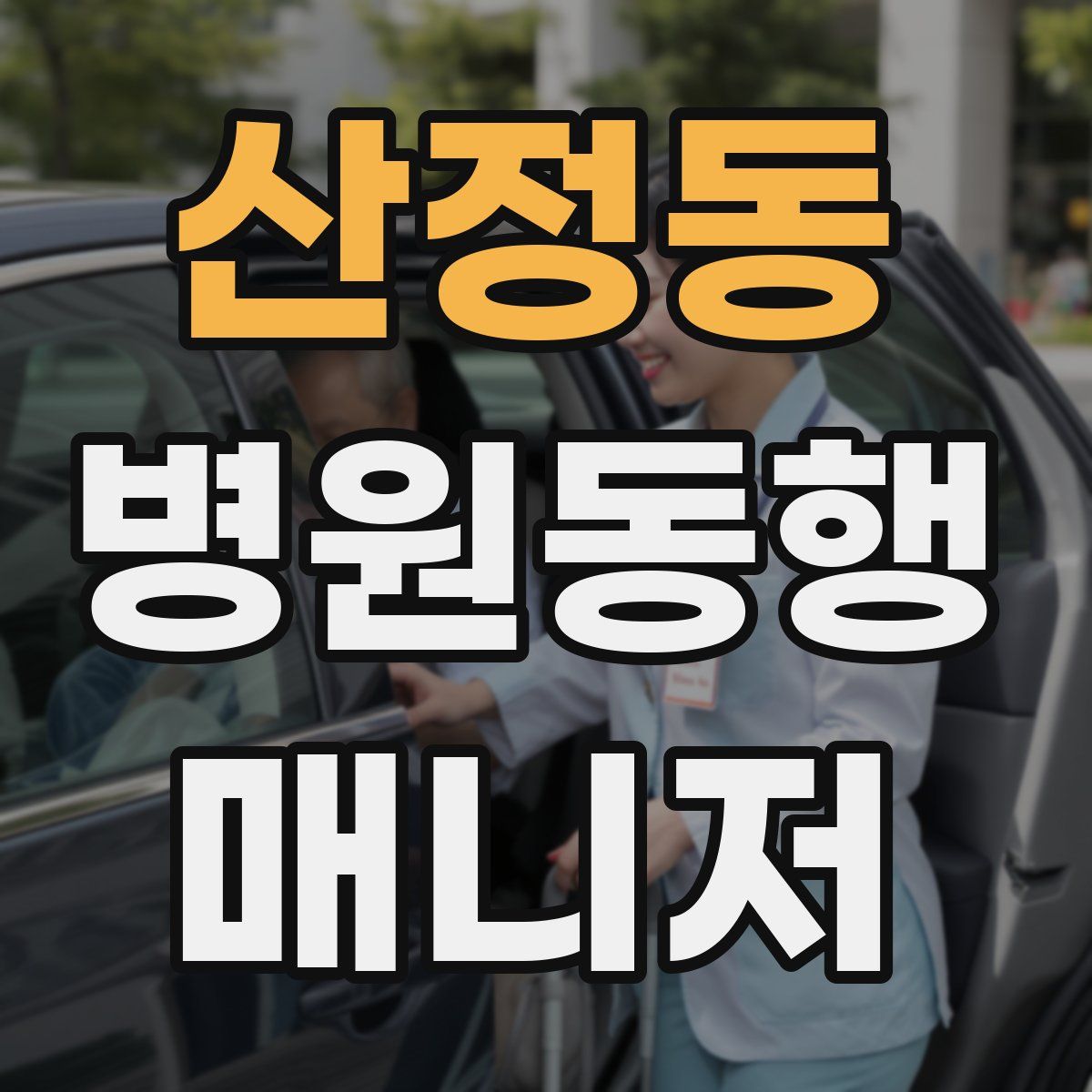 산정동 병원동행매니저 자격증