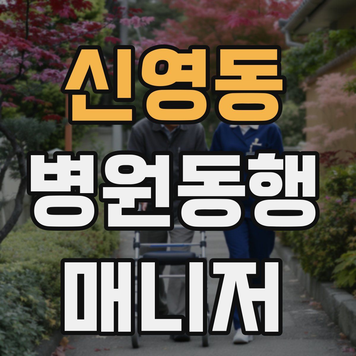 신영동 병원동행매니저 자격증