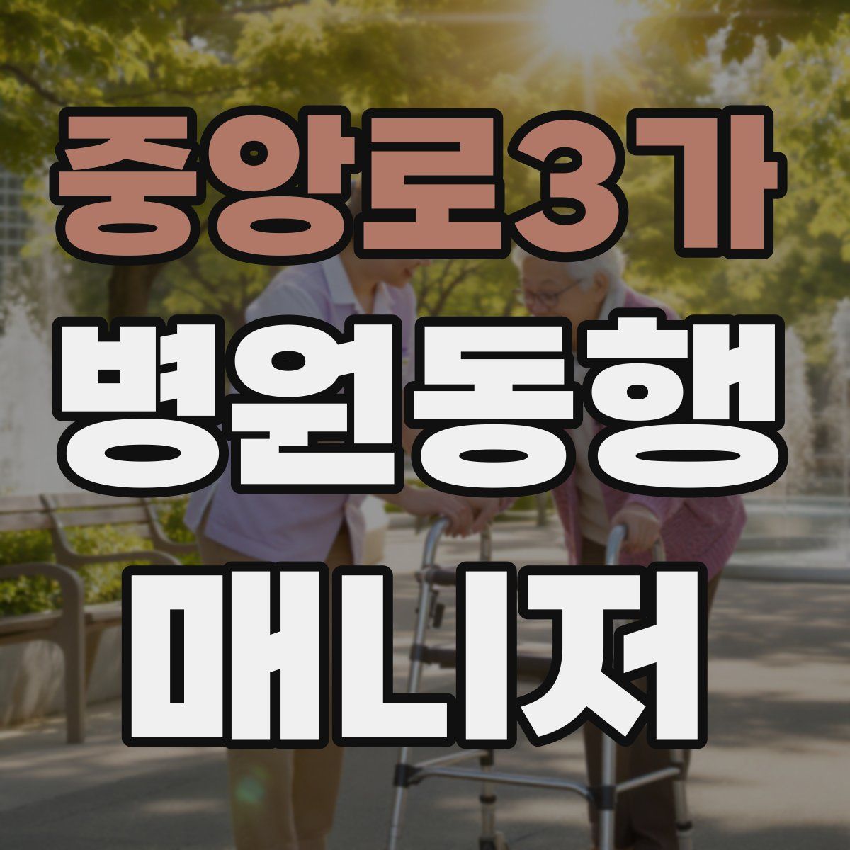 중앙로3가 병원동행매니저 자격증