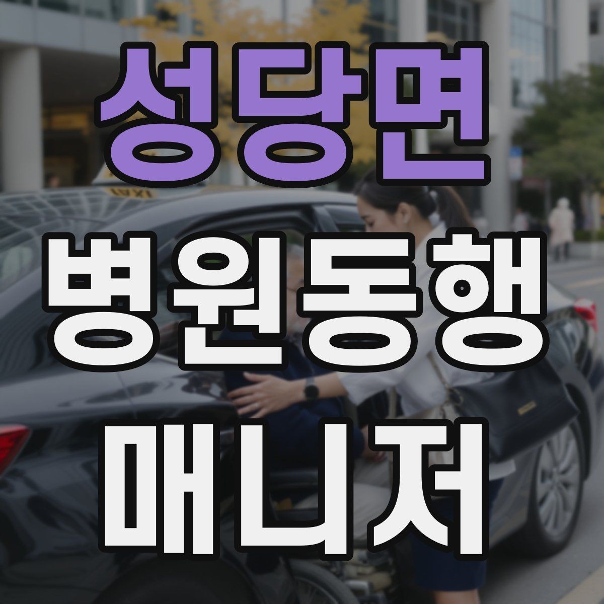 성당면 병원동행매니저 자격증 휠체어 이용 고객 동행의 기본