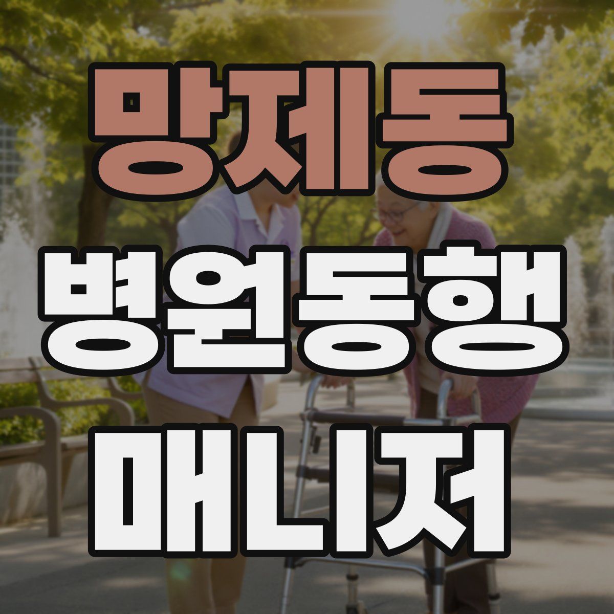 망제동 병원동행매니저 자격증