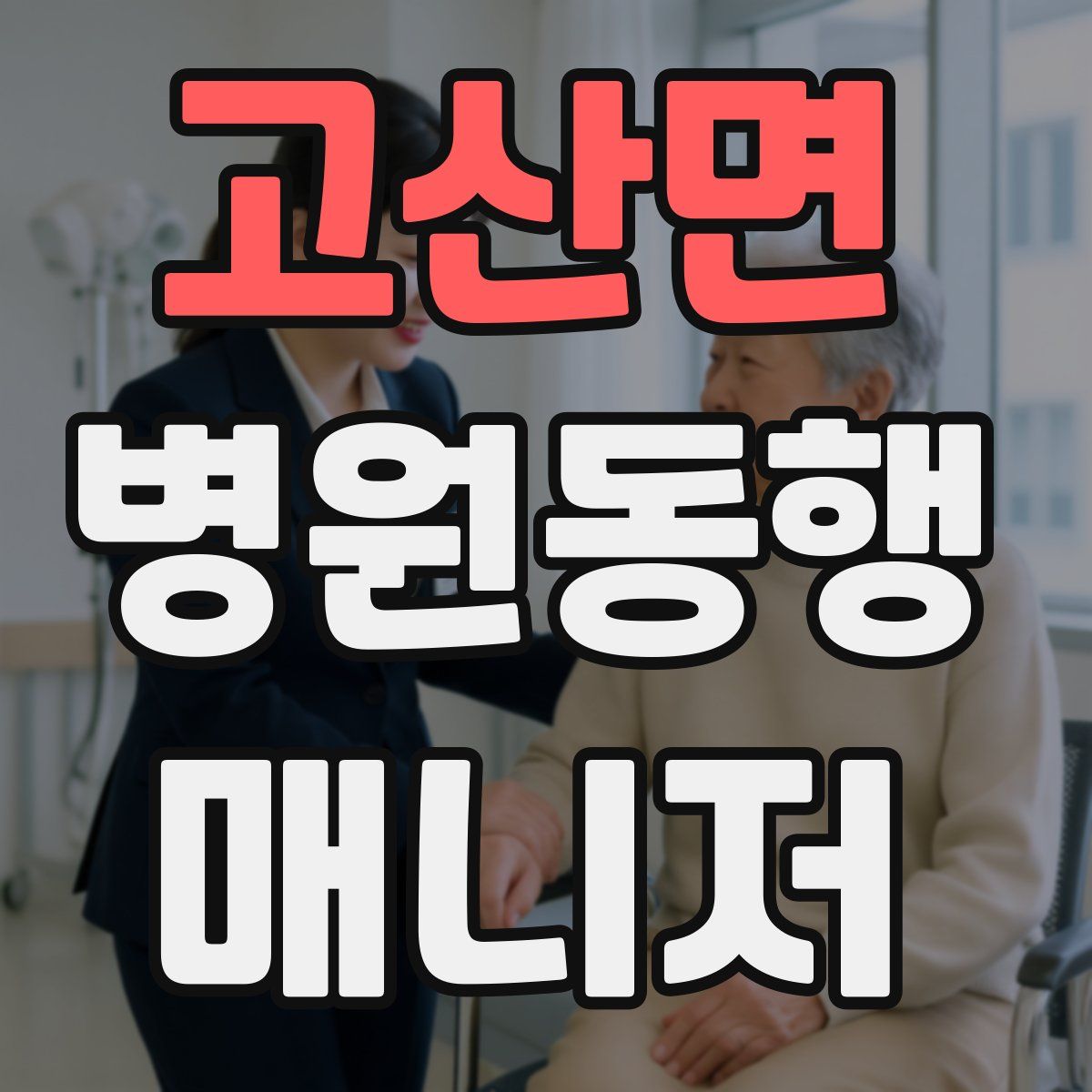 고산면 병원동행매니저 자격증