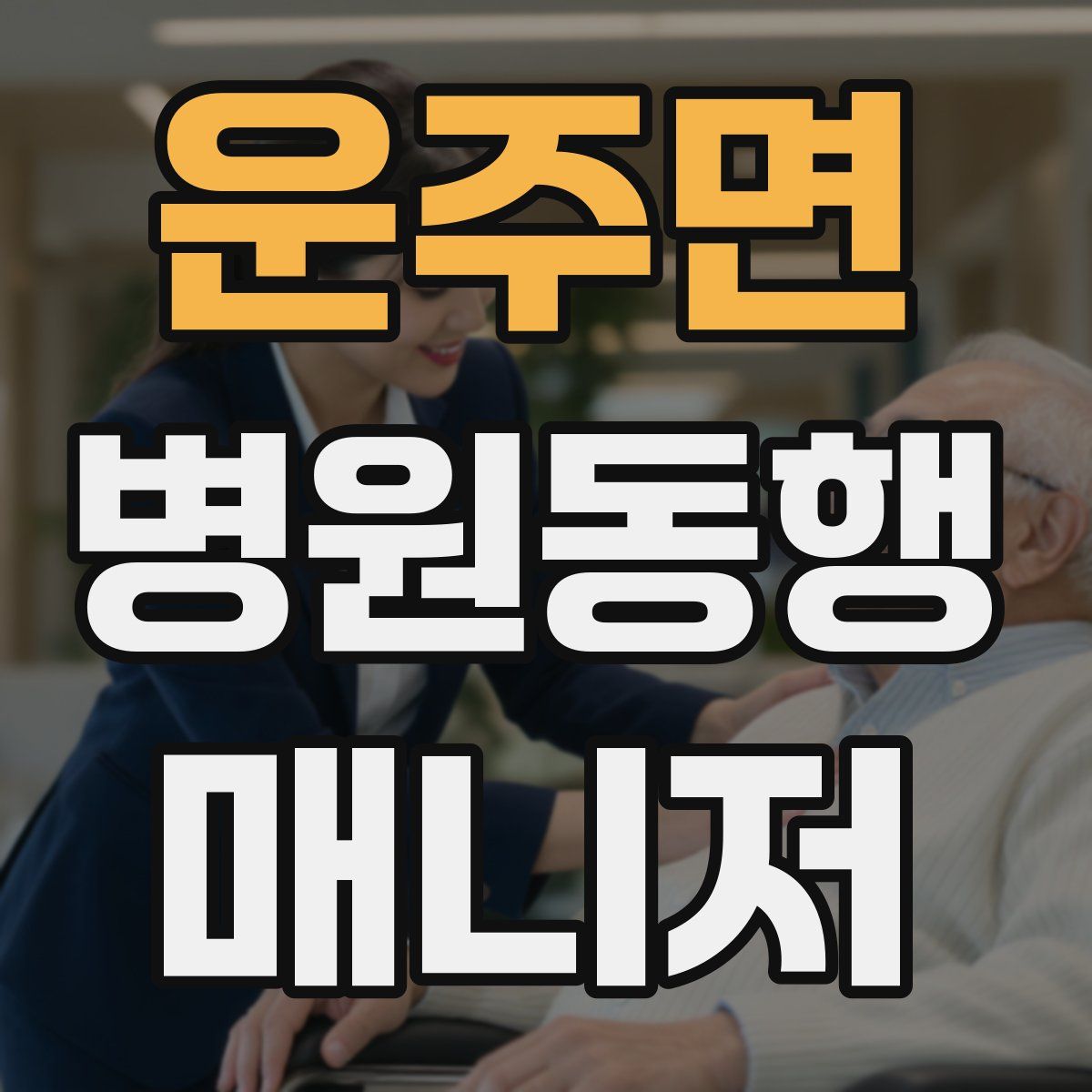 운주면 병원동행매니저 자격증