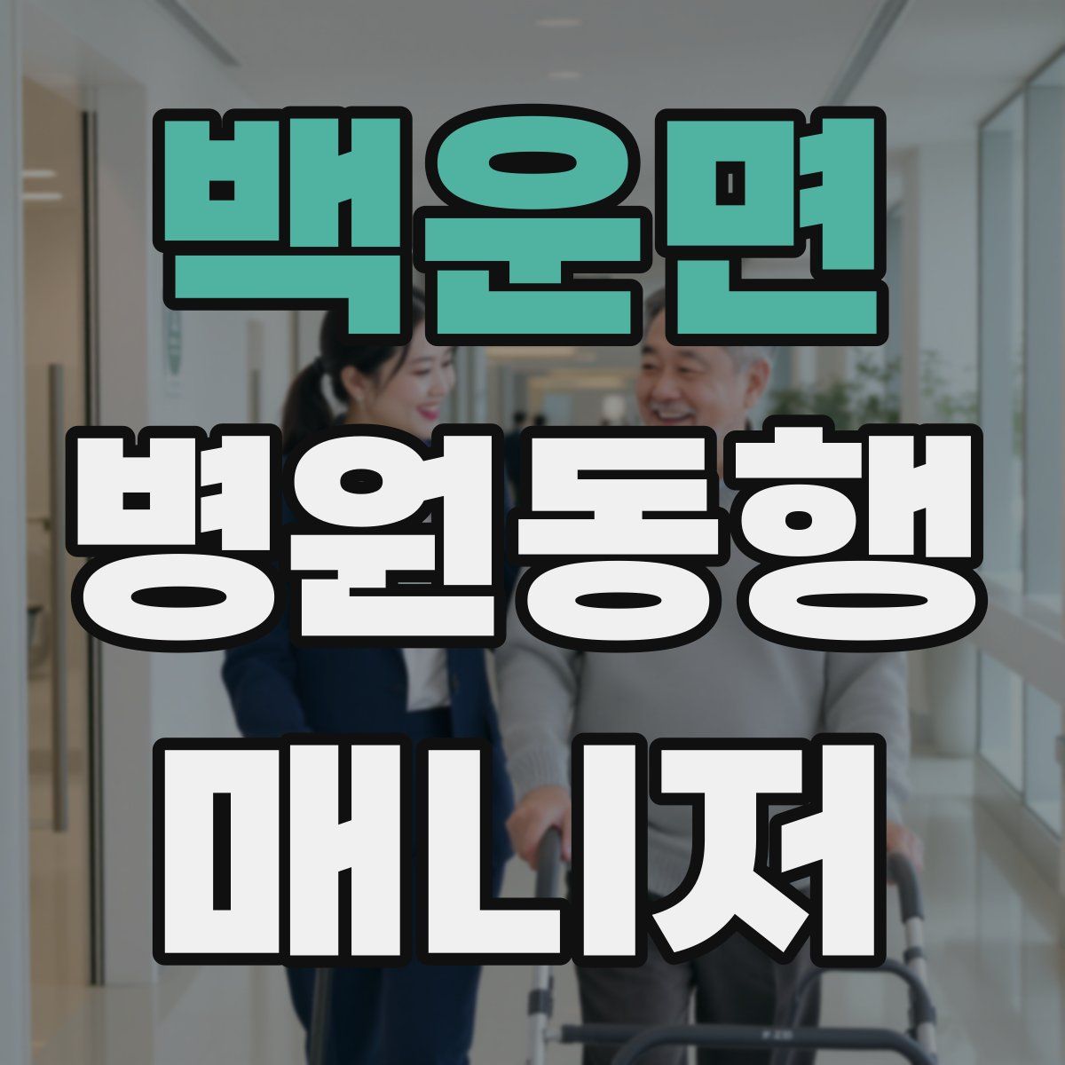 백운면 병원동행매니저 자격증