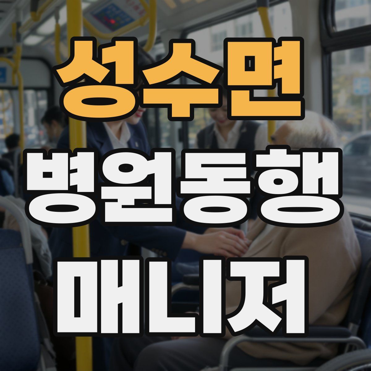 성수면 병원동행매니저 자격증