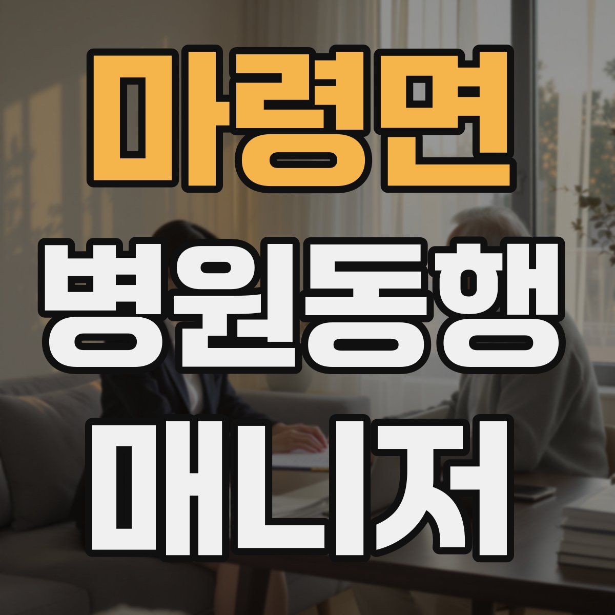 마령면 병원동행매니저 자격증