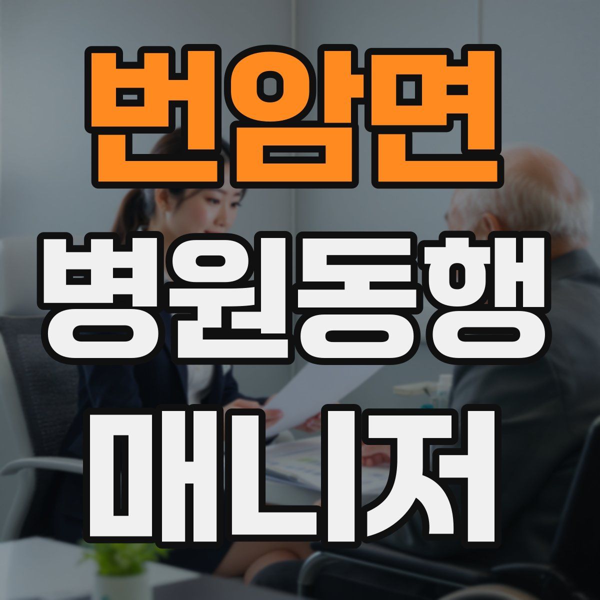 번암면 병원동행매니저 자격증