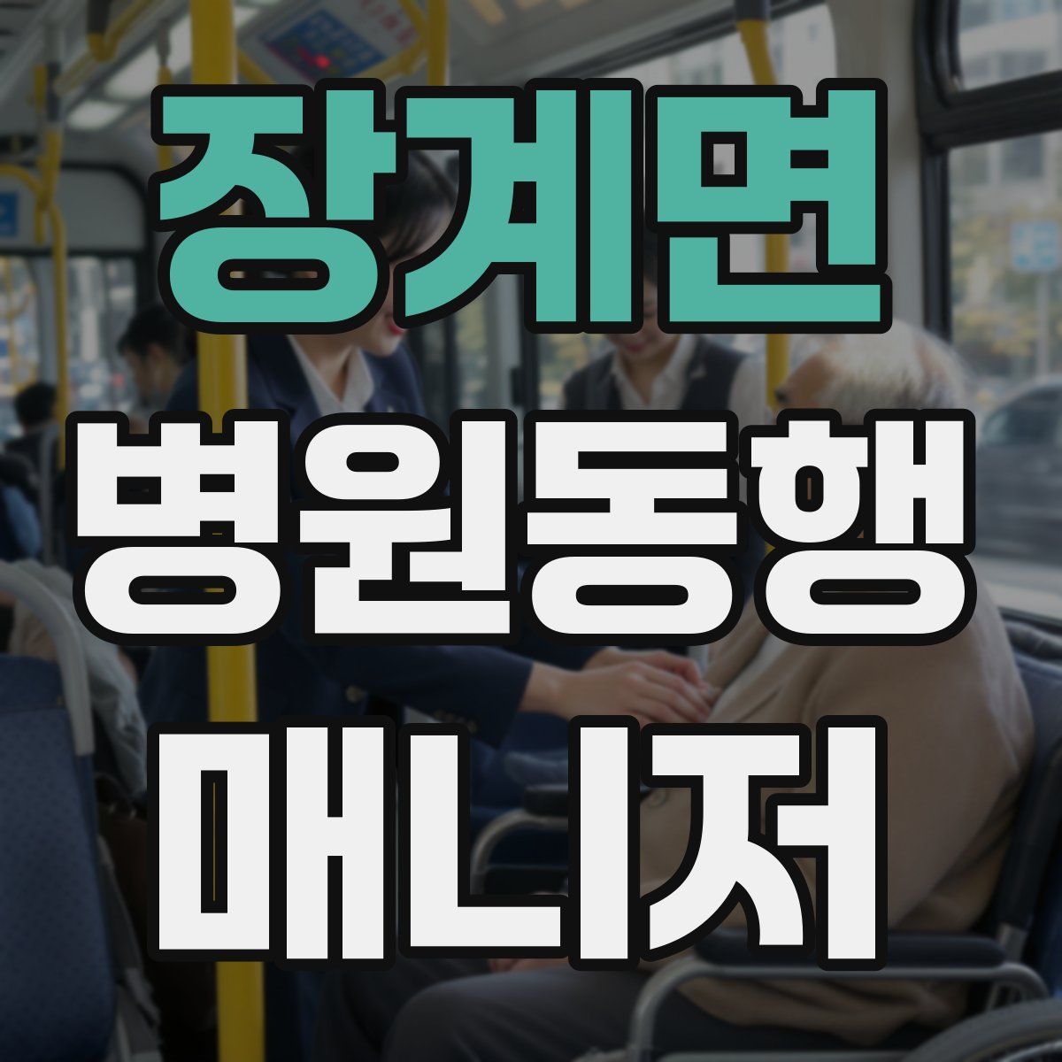 장계면 병원동행매니저 자격증