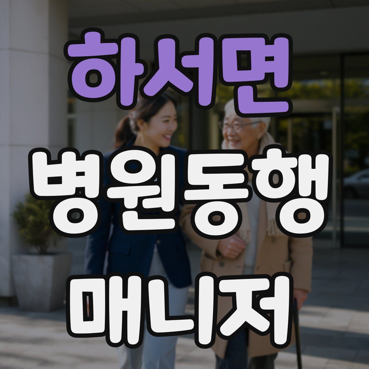 하서면 병원동행매니저 자격증