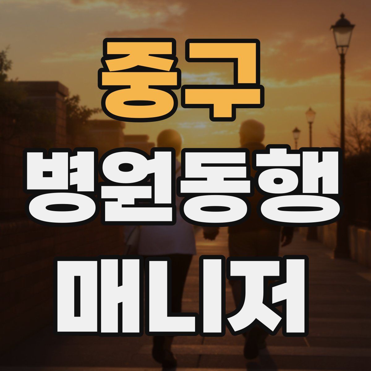 중구 병원동행매니저 자격증