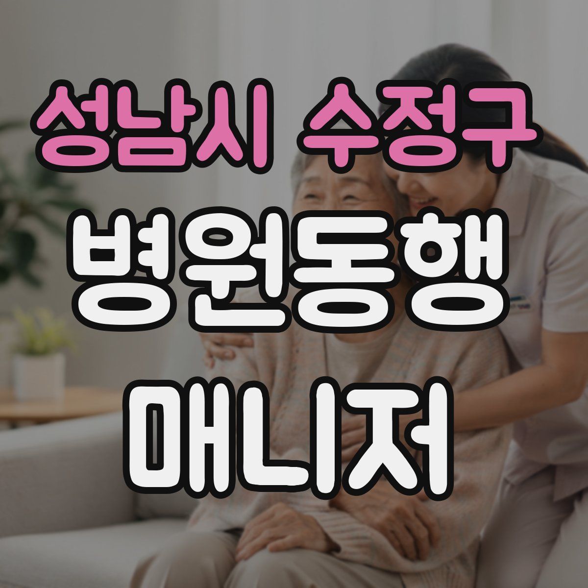 성남시 수정구 병원동행매니저 자격증