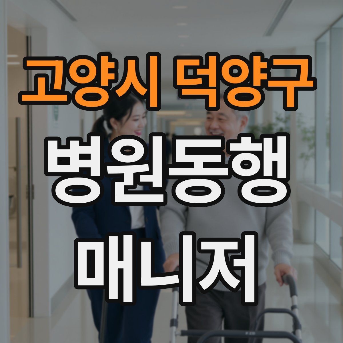 고양시 덕양구 병원동행매니저 자격증