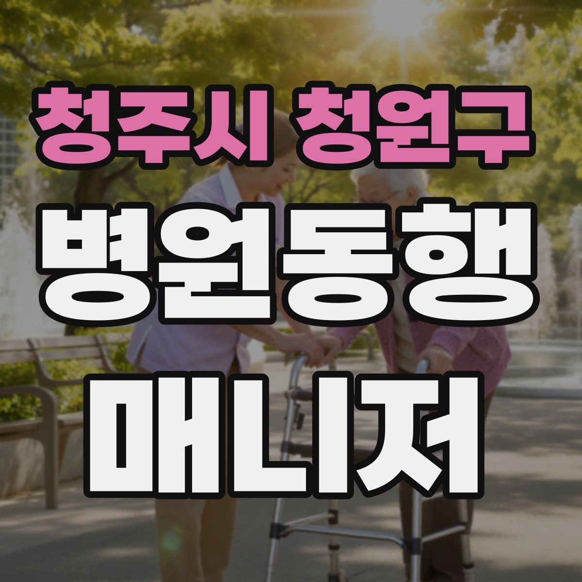 청주시 청원구 병원동행매니저 자격증