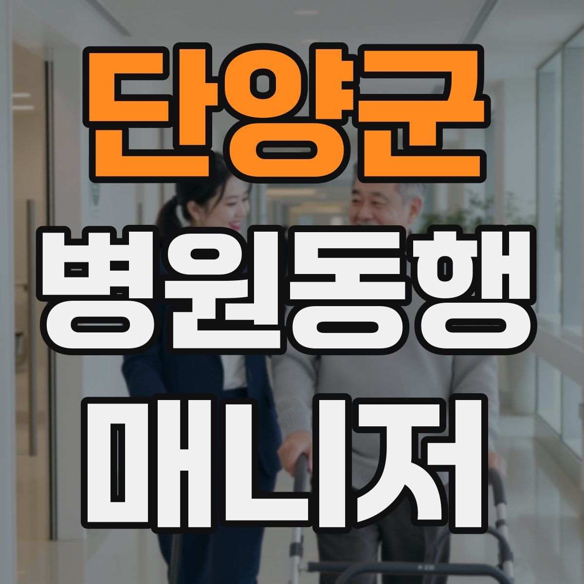 단양군 병원동행매니저 자격증