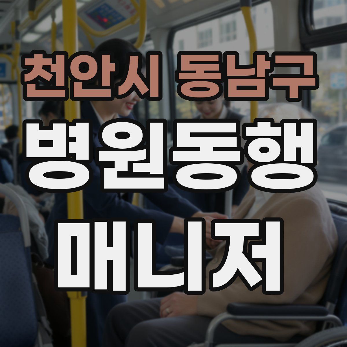 천안시 동남구 병원동행매니저 자격증