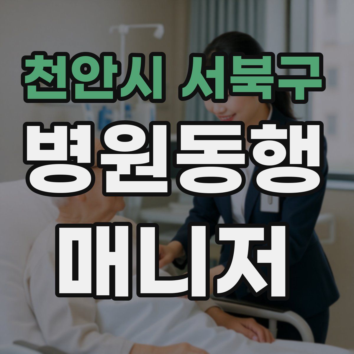 천안시 서북구 병원동행매니저 자격증