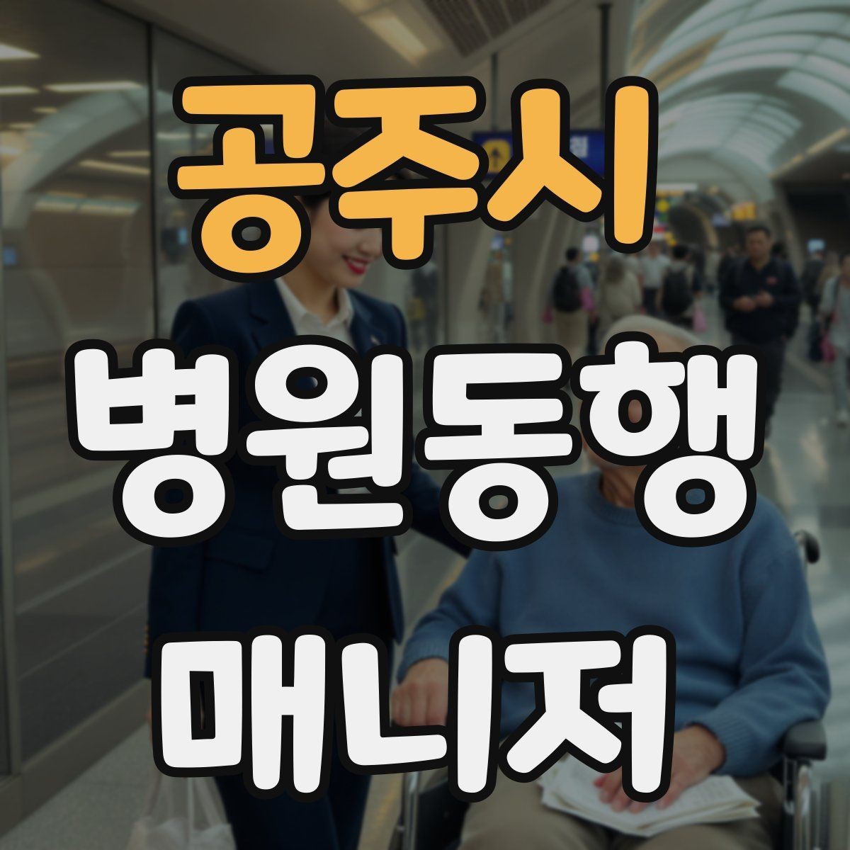 공주시 병원동행매니저 자격증 휠체어 이용 고객 동행의 기본