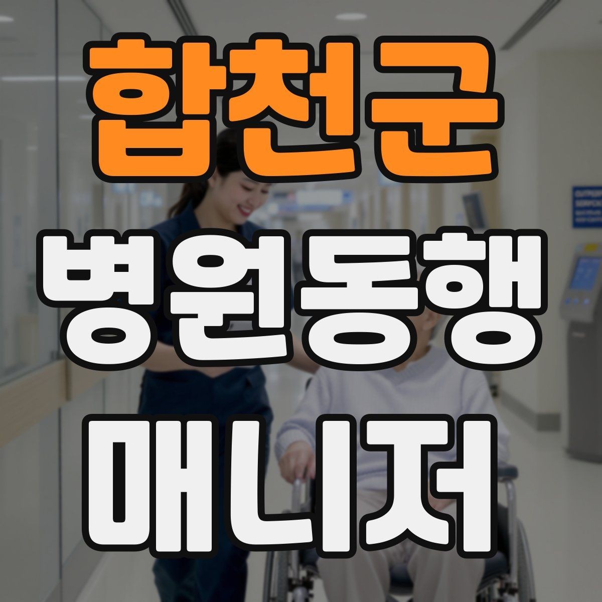합천군 병원동행매니저 자격증 의료행위와 구분해야 하는 이유