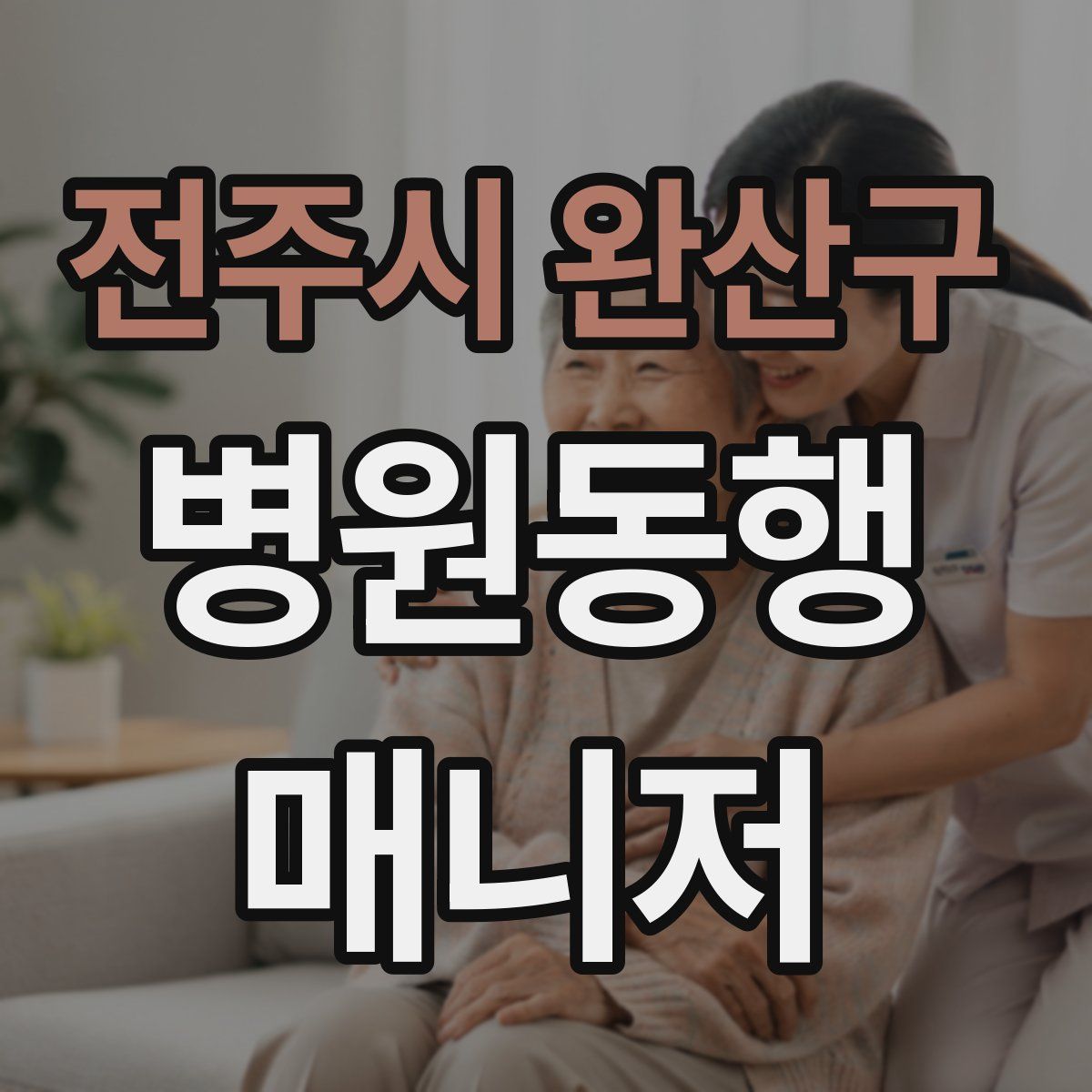 전주시 완산구 병원동행매니저 자격증