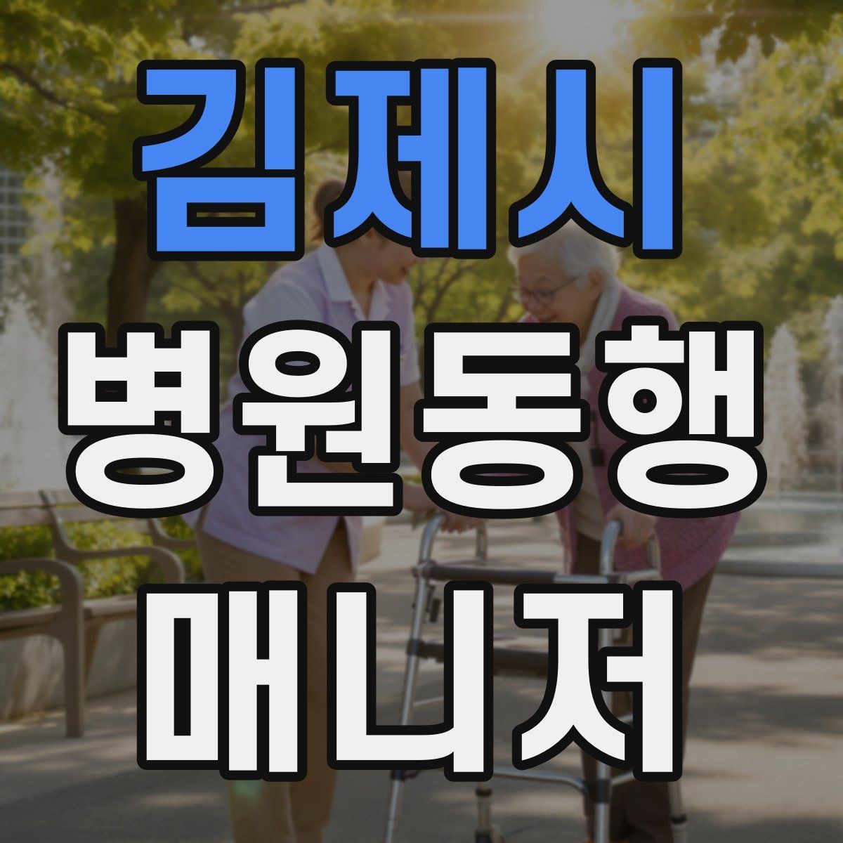 김제시 병원동행매니저 자격증 단발성 동행과 정기 동행 차이