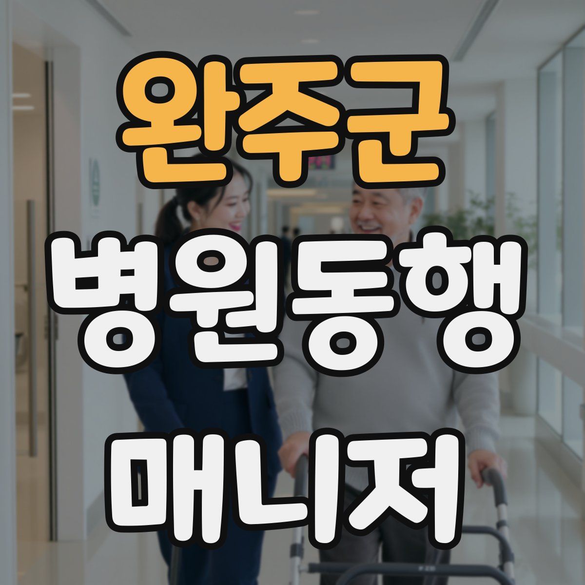 완주군 병원동행매니저 자격증