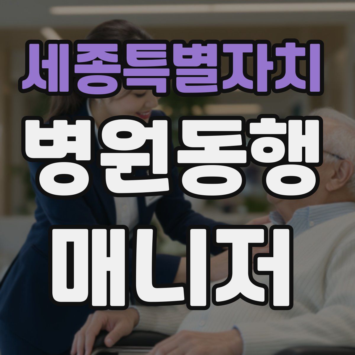 세종특별자치 병원동행매니저 자격증
