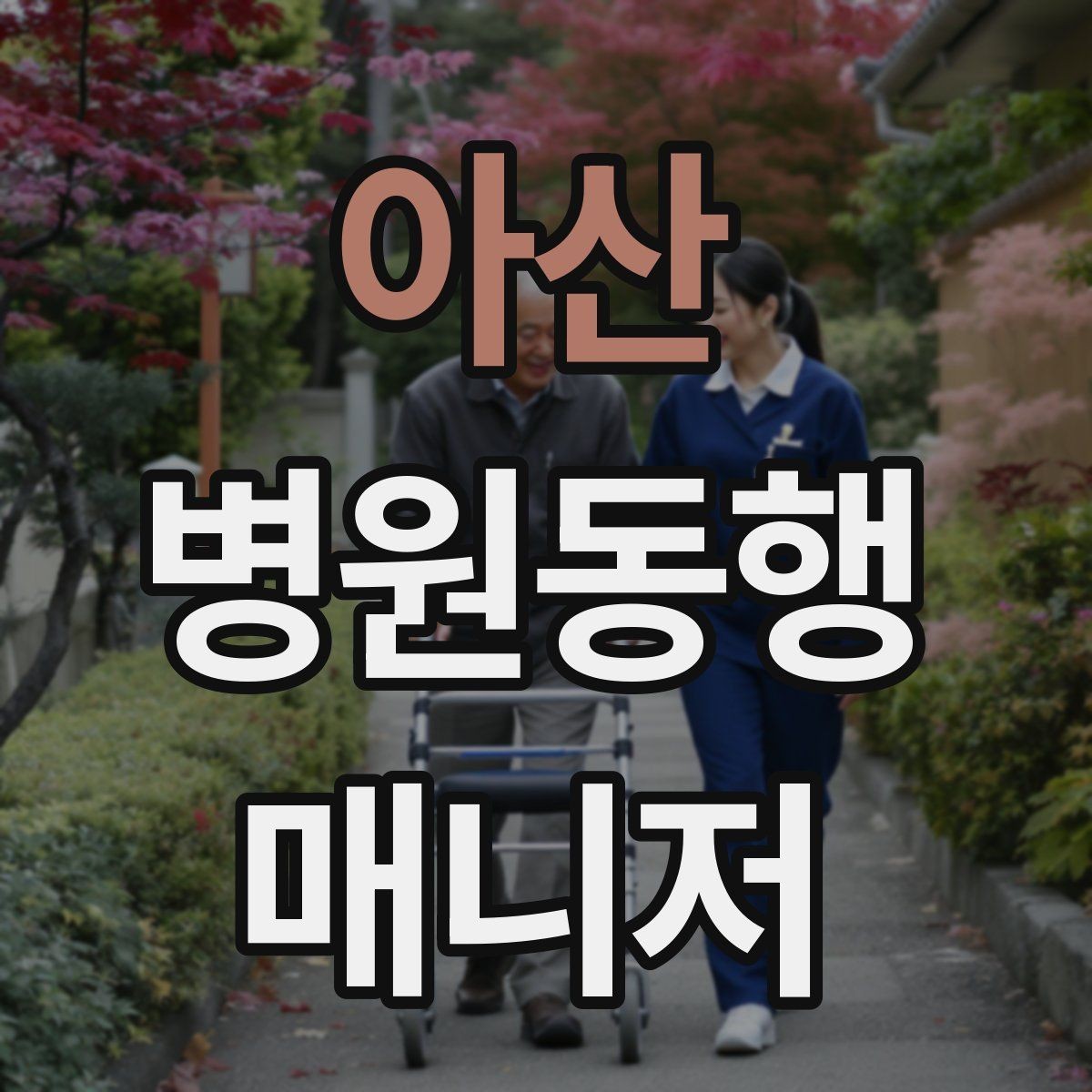 아산 병원동행매니저 자격증 혼자 병원 가기 어려운 경우 체크