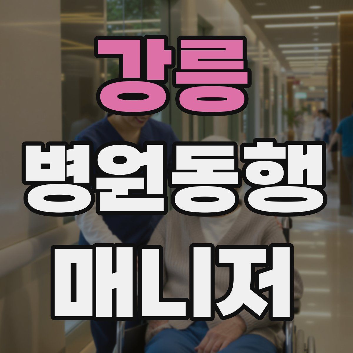 강릉 병원동행매니저 자격증
